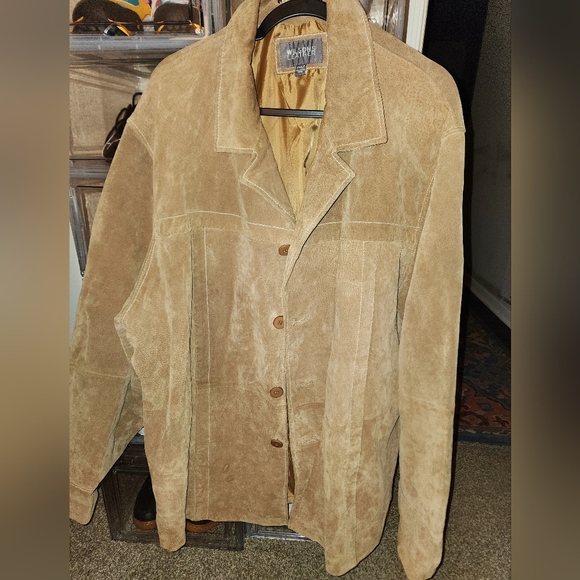 NWOT Wilson's Leather/Suede Jacket, 2XLT in a Beautiful Carmel color. - Picture 4 of 10